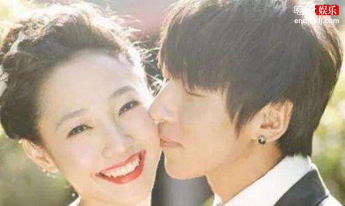 陈羽凡与老婆亲密照