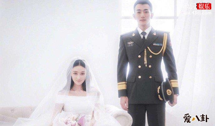 张馨予与老公何捷婚纱照
