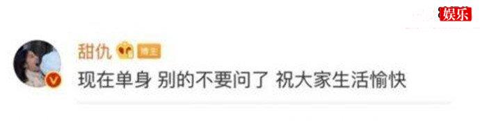 甜仇王思聪分手