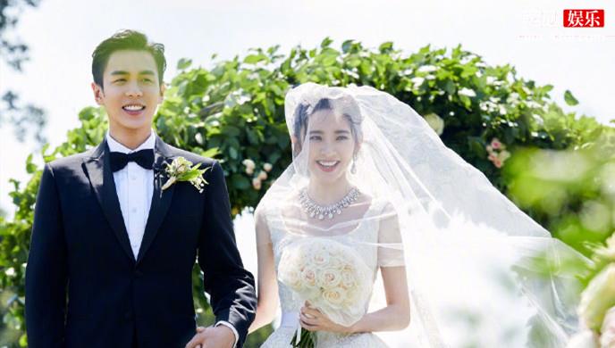 张若昀唐艺昕结婚合照