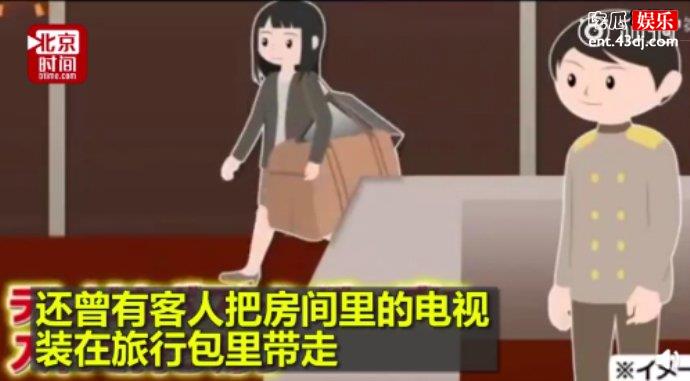 顺走酒店床和电视机