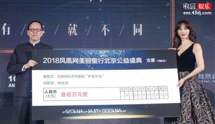 林志玲捐款8位数救助儿童