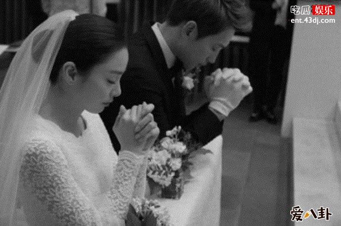 rain与妻子结婚照