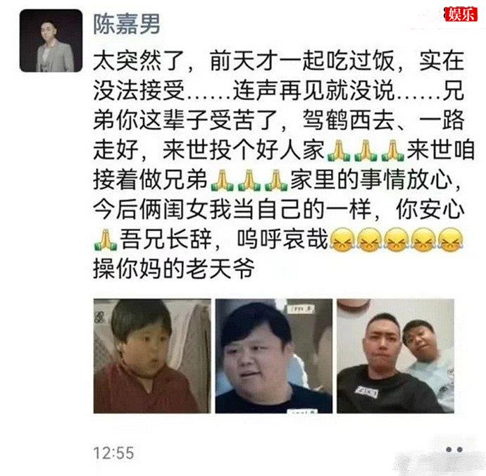 童星陈晨离世