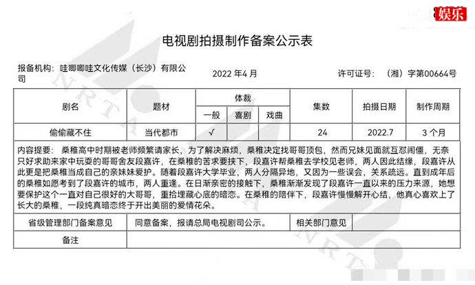 偷偷藏不住将拍剧版