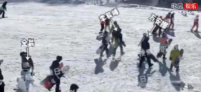 方安娜和李易峰滑雪