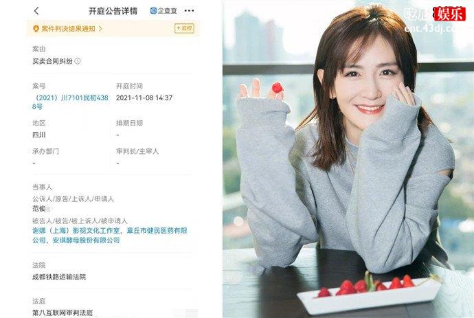 谢娜工作室被起诉